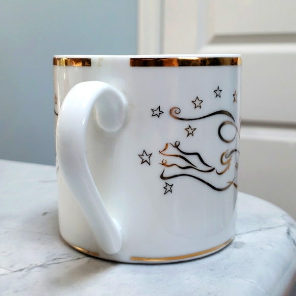 Rudolph Flying Right Gold Rimmed Mug - Picture 2 of 8